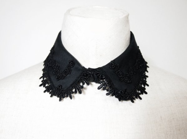 画像1: petit collier（Black） (1)