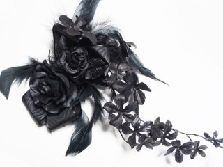 antique beast 吸血鬼サマードレス　コウモリ　黒　新品 Head dress - Antique beasT